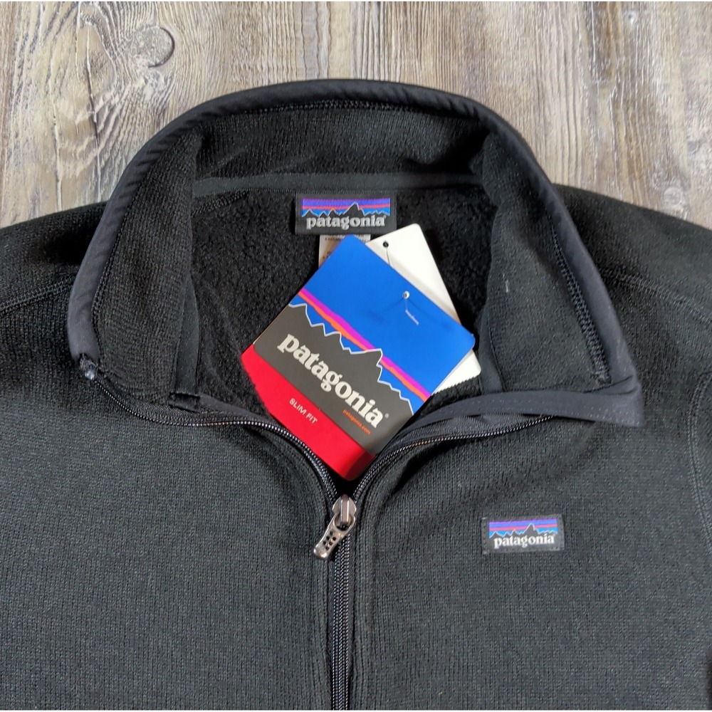 Patagonia Better Sweater Jacket Full Zip Women's Size Medium Black Company Logo - Picture 5 of 12